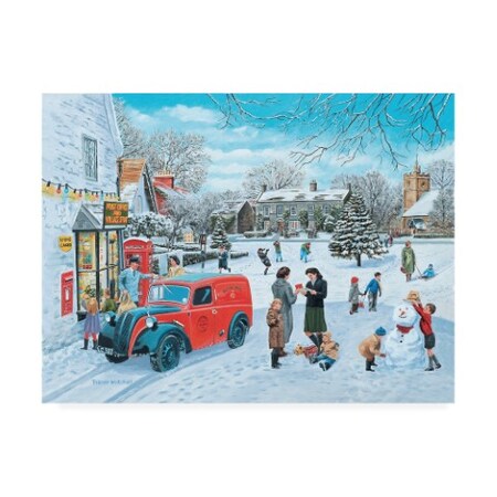 Trademark Fine Art Trevor Mitchell 'A Village Christmas' Canvas Art, 35x47 ALI46042-C3547GG